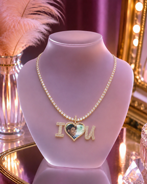 LOVE FOREVER PHOTO PENDANT NECKLACE