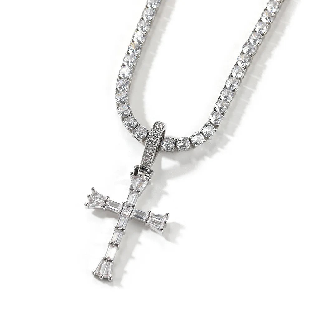 DIVINE CROSS CHARM NECKLACE