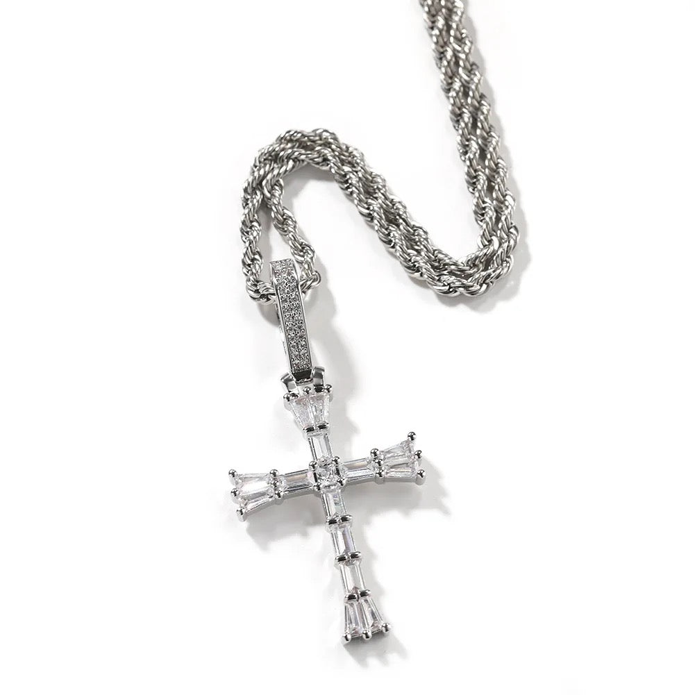 DIVINE CROSS CHARM NECKLACE