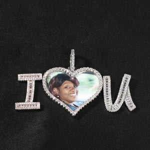 LOVE FOREVER PHOTO PENDANT NECKLACE