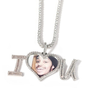 LOVE FOREVER PHOTO PENDANT NECKLACE