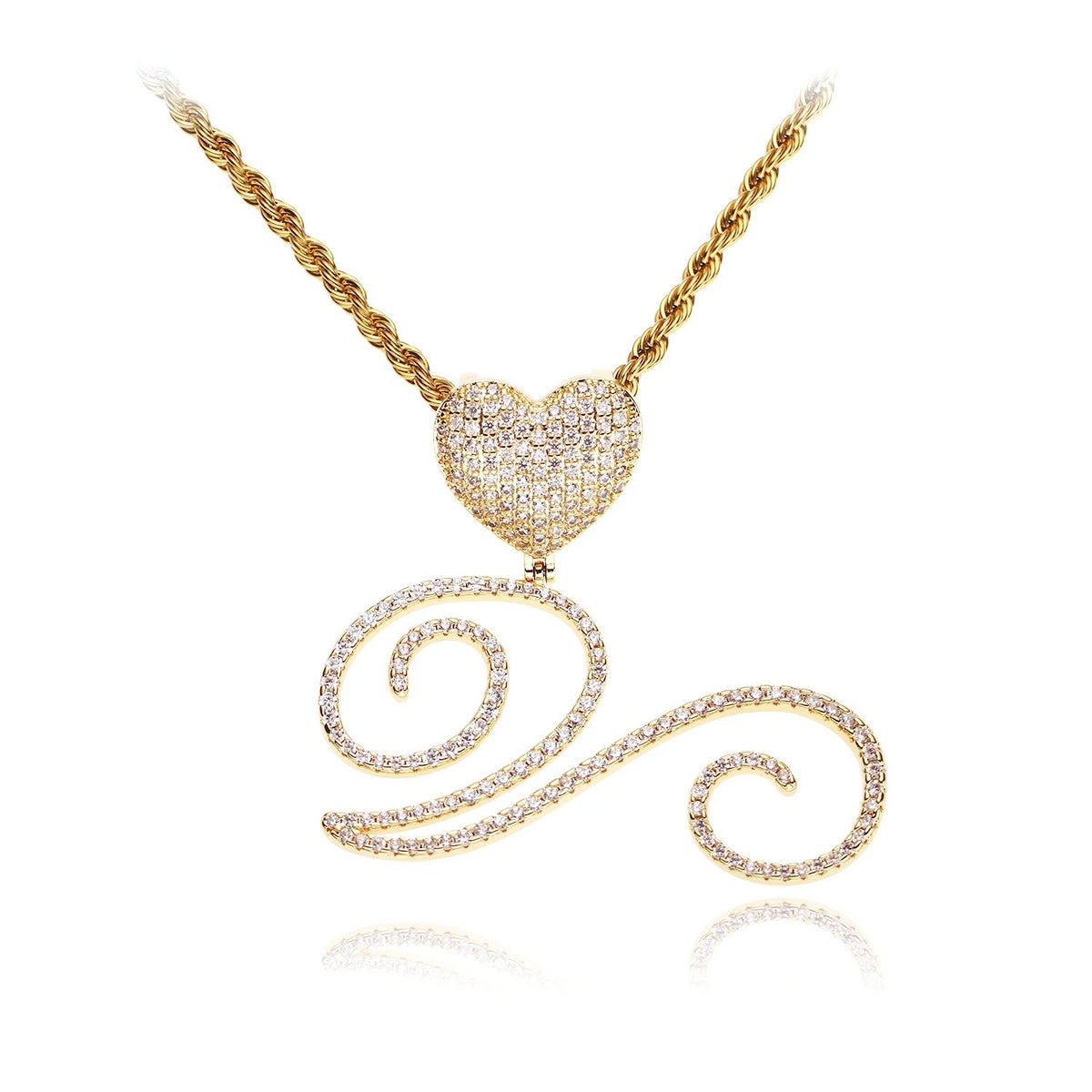 MONOGRAMED INITIAL CHARM NECKLACE