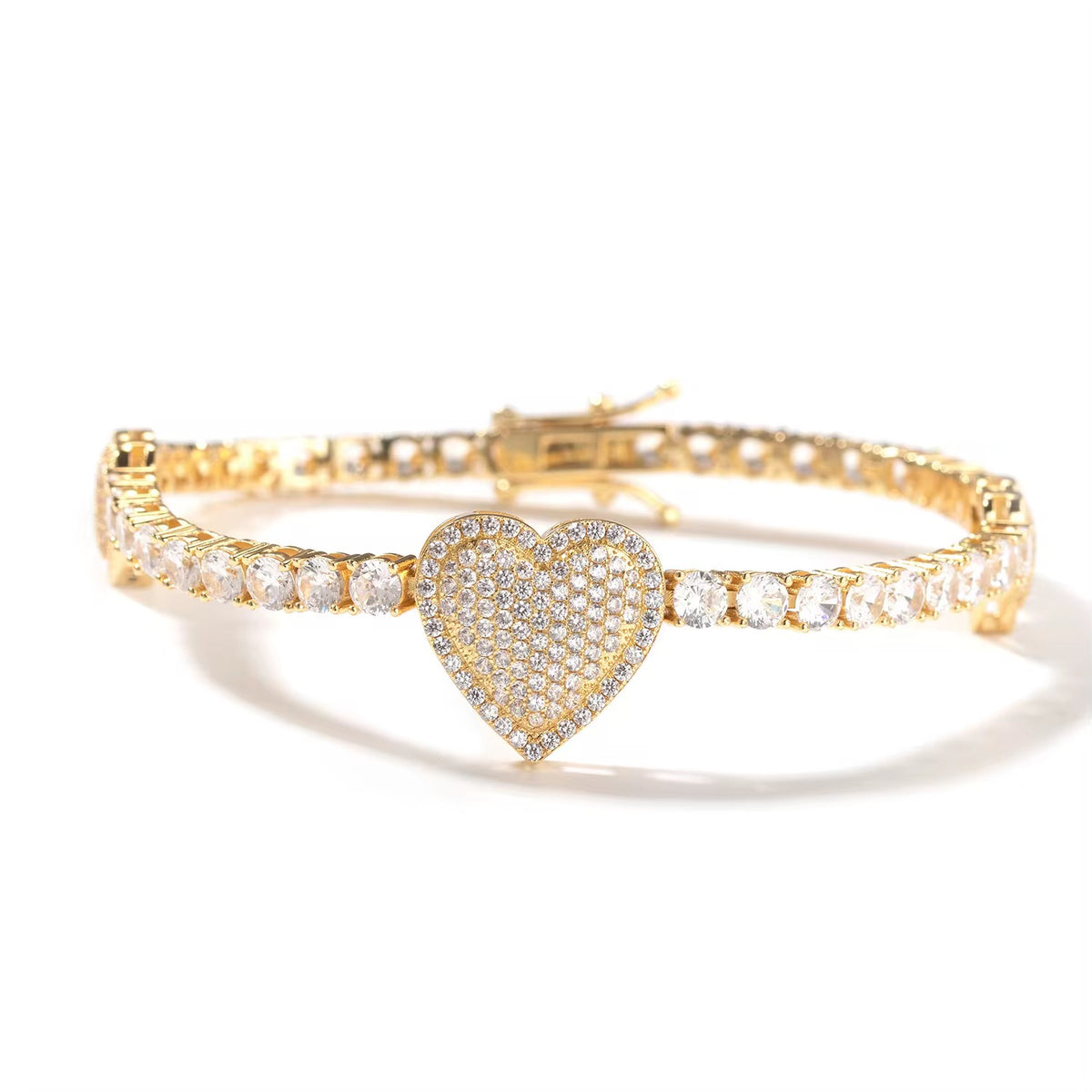 FOLLOW YOUR HEART TENNIS BRACELET