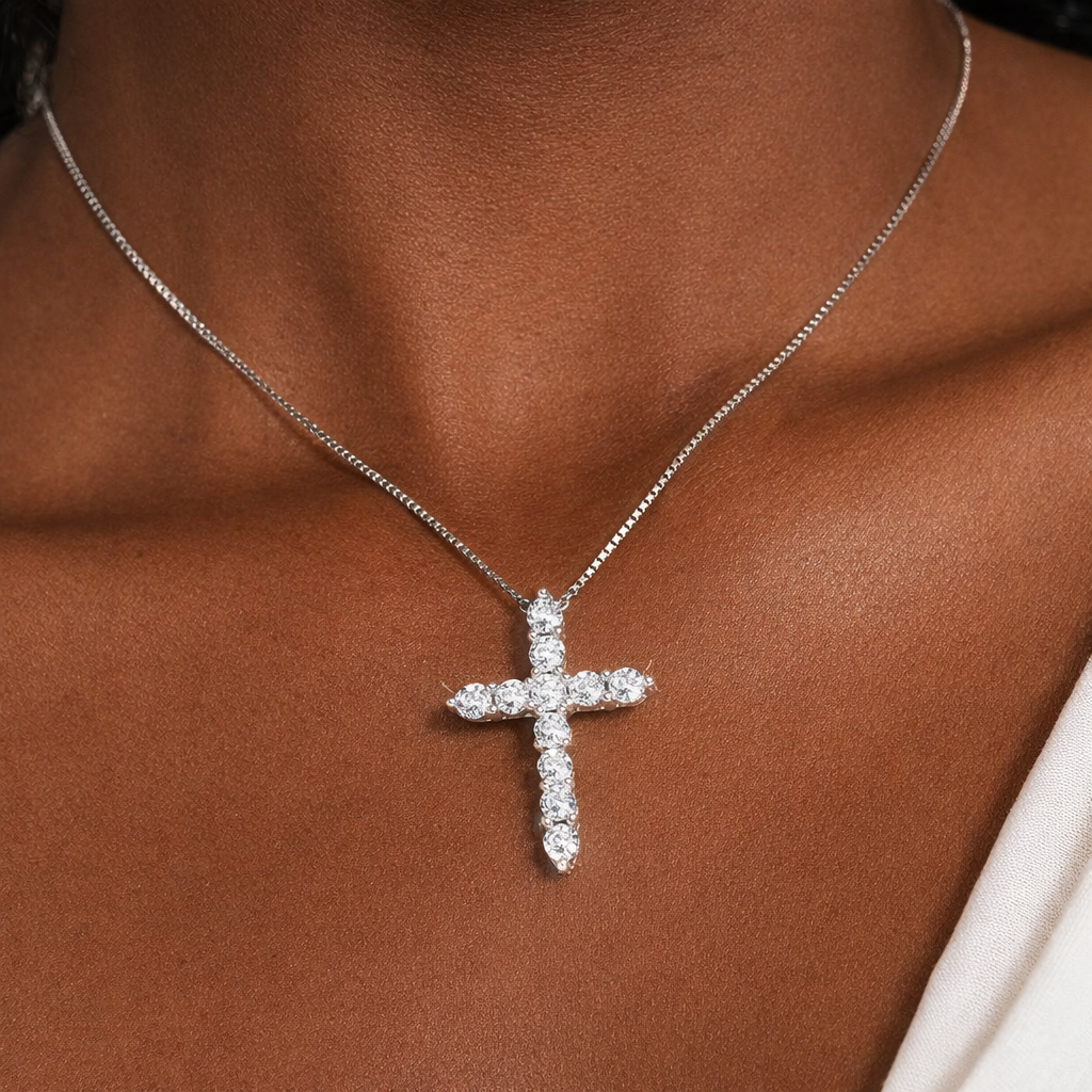 925 Radiant Faith Cross Necklace