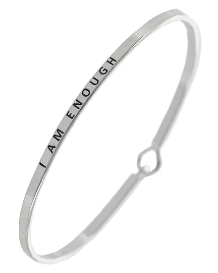 I AM ENOUGH CUFF BANGLE