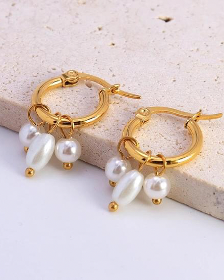 HAWAIIAN HOOP EARRINGS