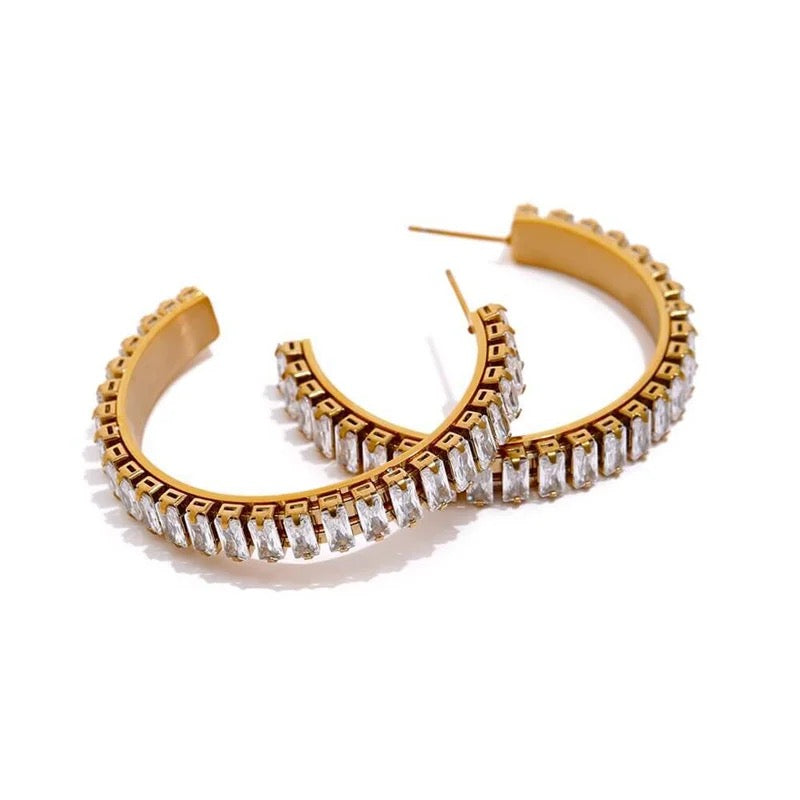 SPARK HOOP EARRINGS