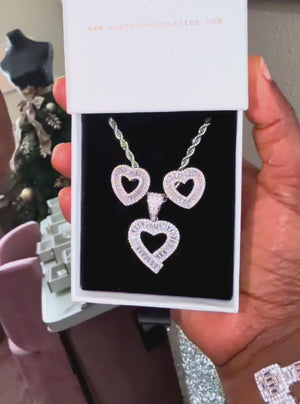 SPARKLES NECKLACE & EARRING SET