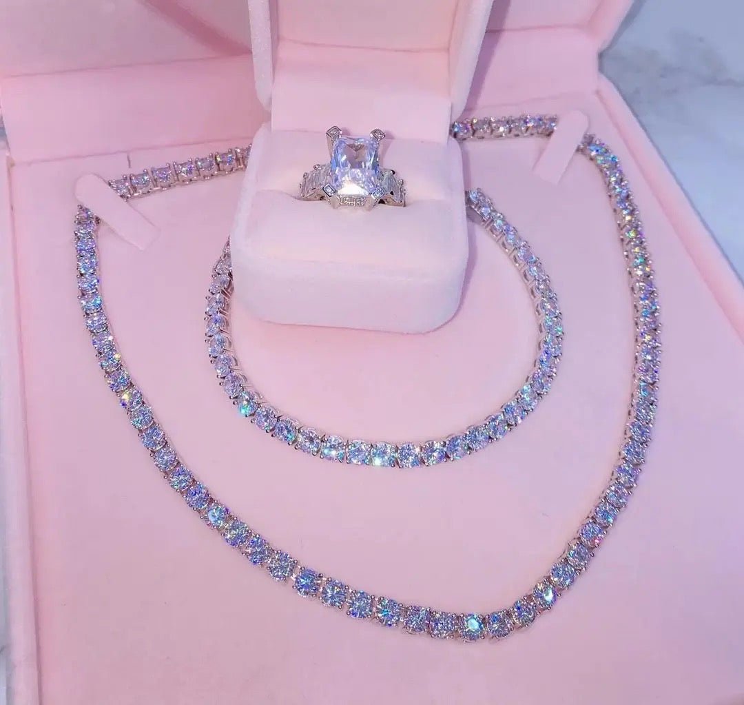 BOSS BABE TENNIS NECKLACE SET