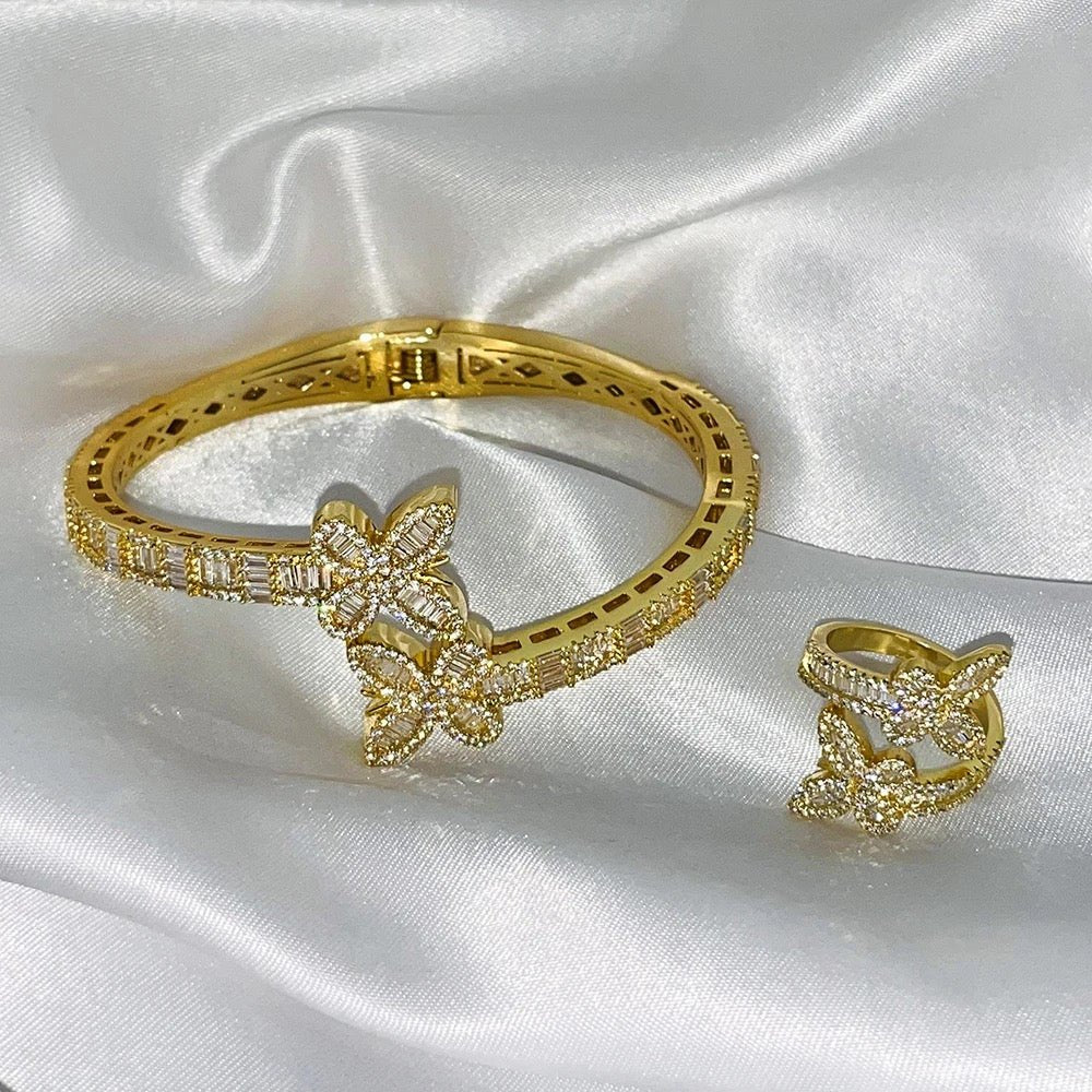 ELEGANT BEAUTY BRACELET & RING SET