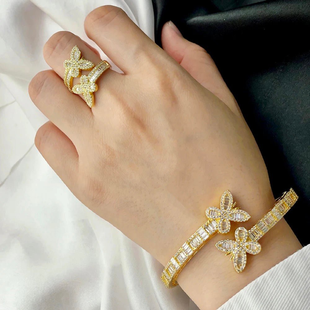 ELEGANT BEAUTY BRACELET & RING SET